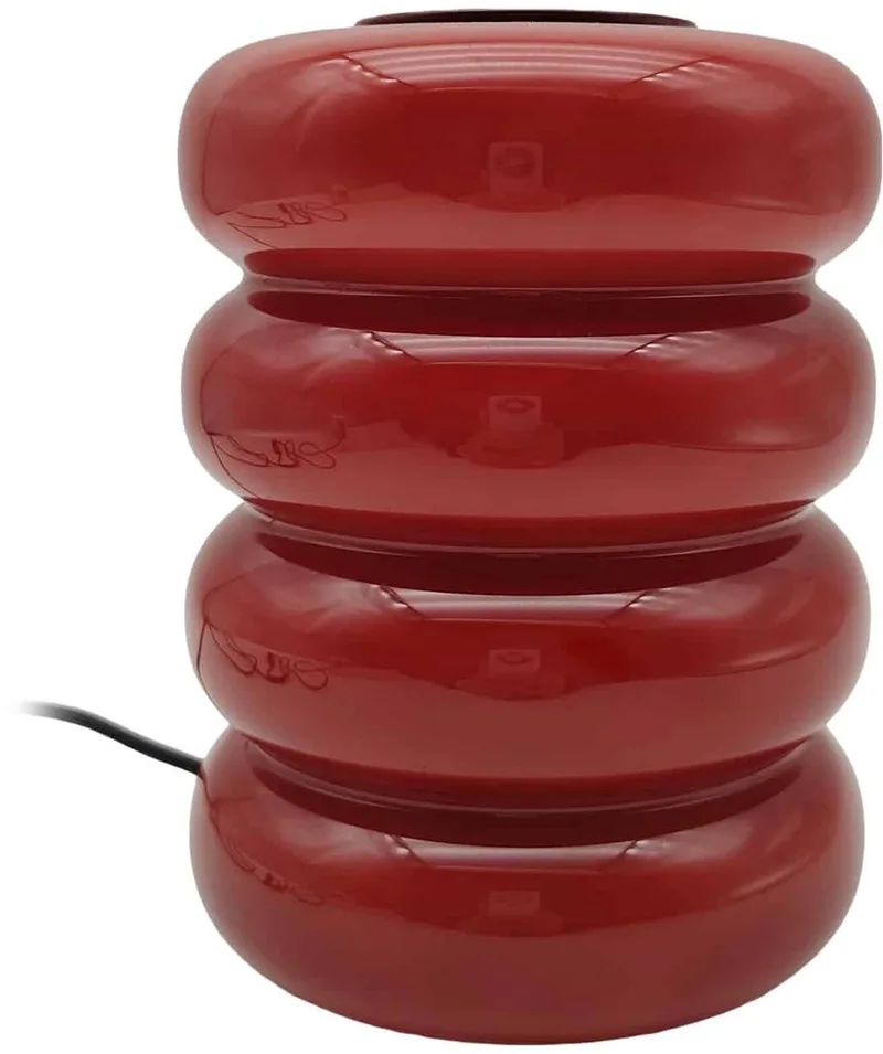 Tafellamp Aro - Bordeaux - Ø12cm - Modern by Leitmotiv in Red – product photo