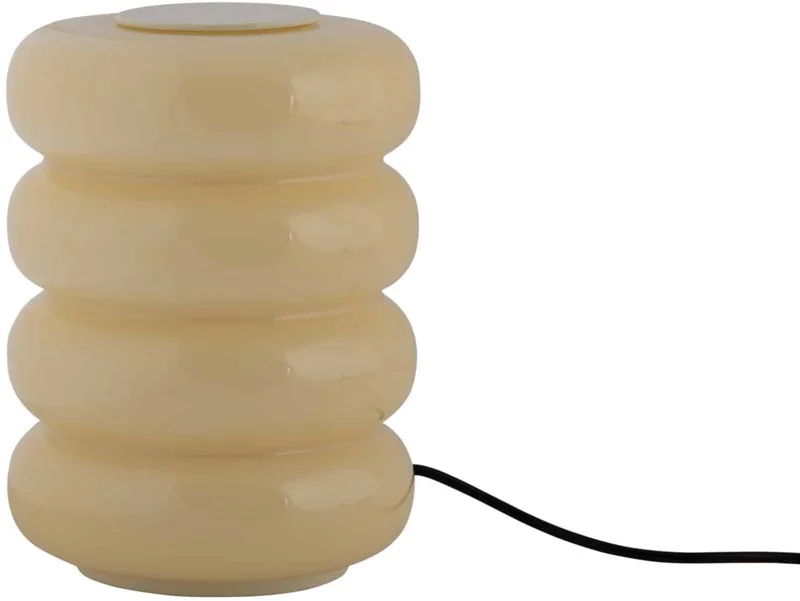 Tafellamp Aro - Gebroken - Ø12cm - Modern van Leitmotiv in Wit – productfoto