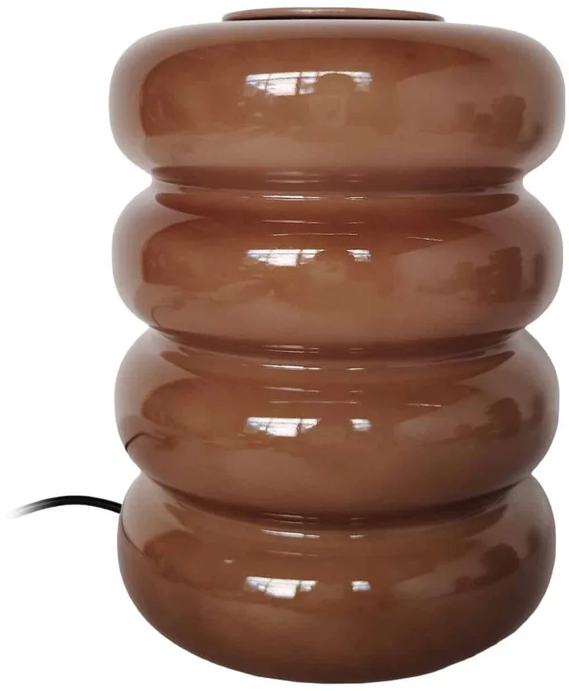 Tafellamp Aro - Mokka - Ø12cm - Modern från Leitmotiv i Brun – produktbild