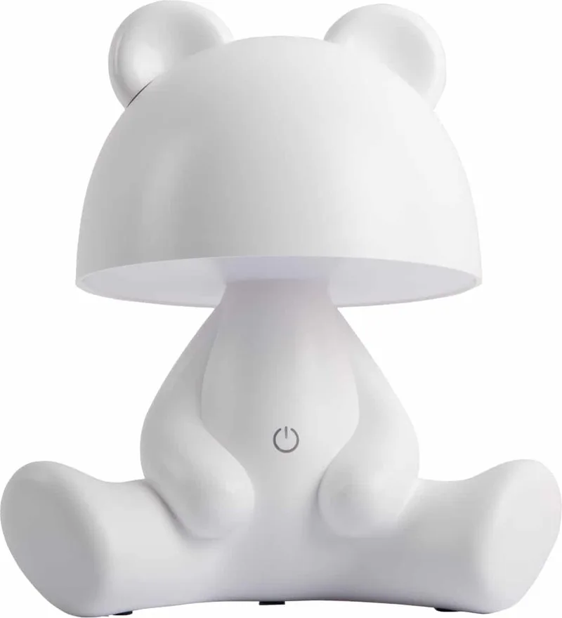 Tafellamp Bear - 22x17x27cm - Scandinavisch van Leitmotiv in Wit – productfoto