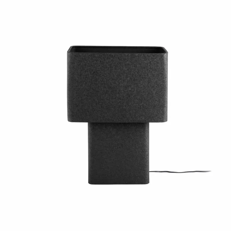 Tafellamp Boaz Recto - 31x18x42cm - Modern de Leitmotiv en Noir – photo du produit