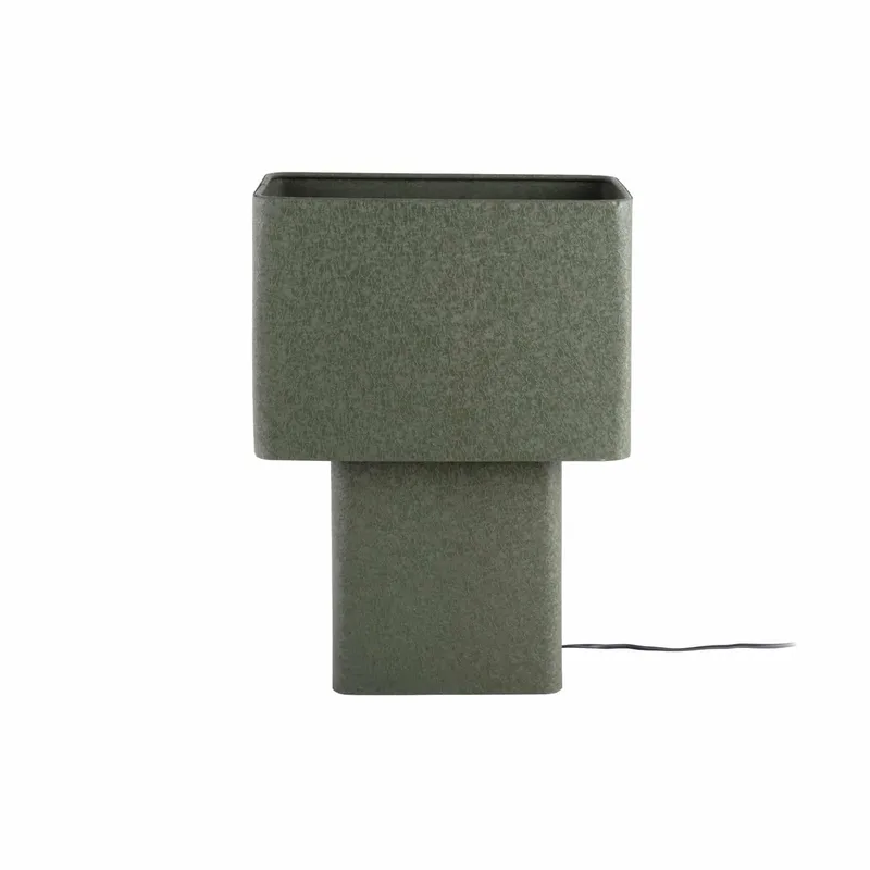 Tafellamp Boaz Recto - Jungle - 31x18x42cm - Modern van Leitmotiv in Groen – productfoto