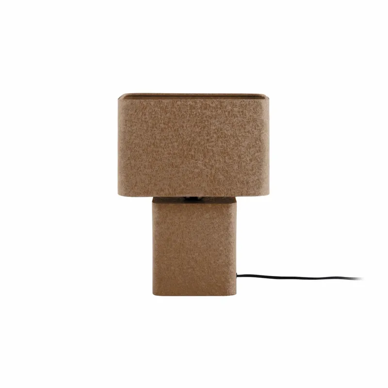 Tafellamp Boaz Recto - Mokka - 24x14x33cm - Modern van Leitmotiv in Bruin – productfoto