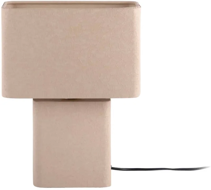 Tafellamp Boaz Recto - Warmgrijs - 24x14x33cm - Modern by Leitmotiv in Grey – product photo