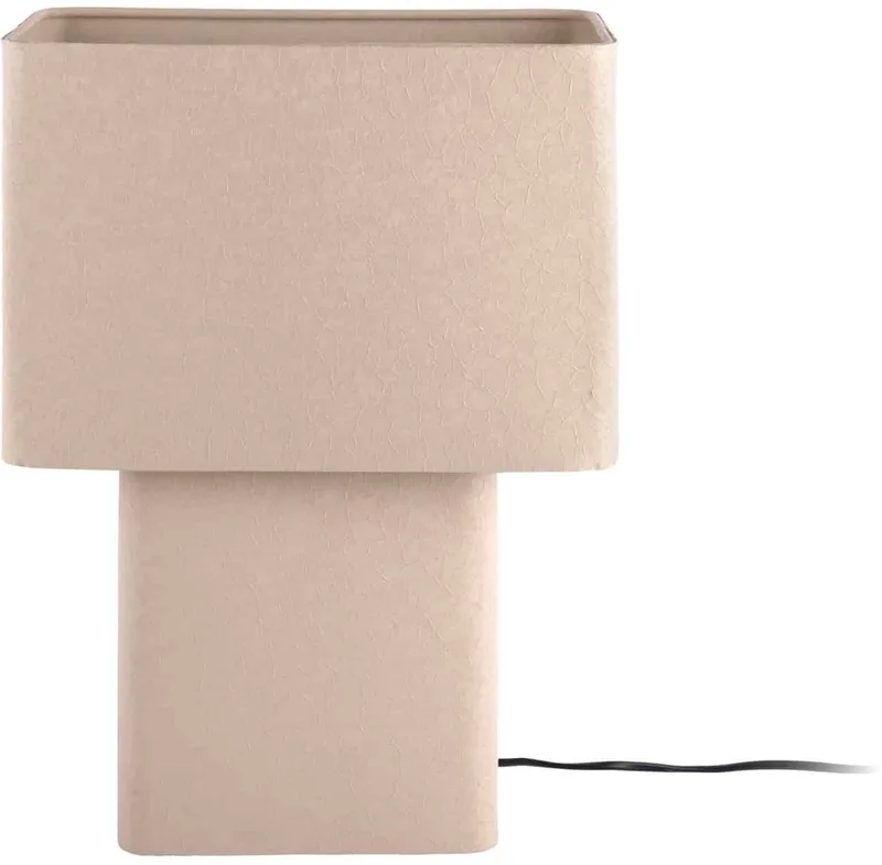 Tafellamp Boaz Recto - Warmgrijs - 31x18x42cm - Modern by Leitmotiv in Grey – product photo