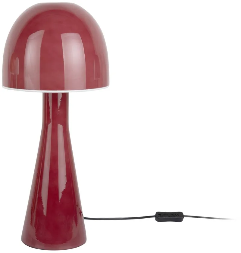 Tafellamp Bombin - Donkerroze - Ø20cm - Scandinavisch by Leitmotiv in Pink – product photo