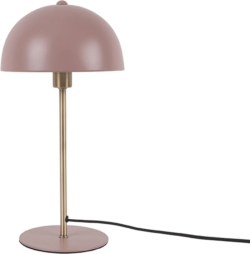 Tafellamp Bonnet - Metaal - 20x20x39cm - Scandinavisch by Leitmotiv in Pink – product photo