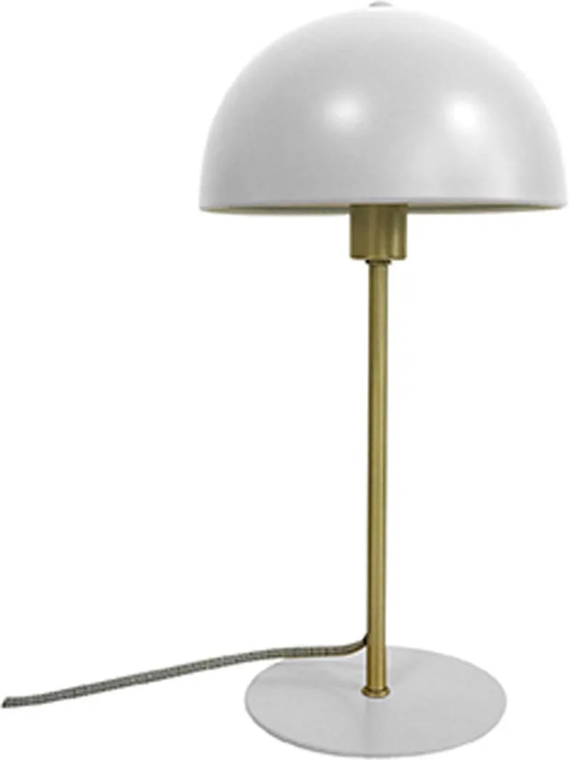 Tafellamp Bonnet - Metaal - 20x20x39cm - Scandinavisch by Leitmotiv in White – product photo