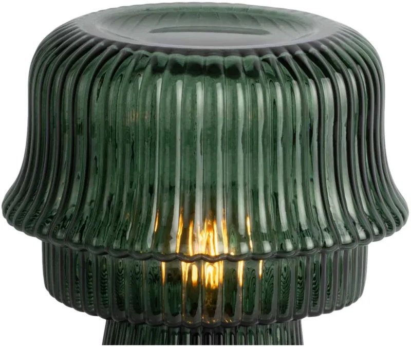 Tafellamp Cadiz Corded - Donkergroen - 18x18x26cm - Scandinavisch de Leitmotiv en Vert – photo du produit