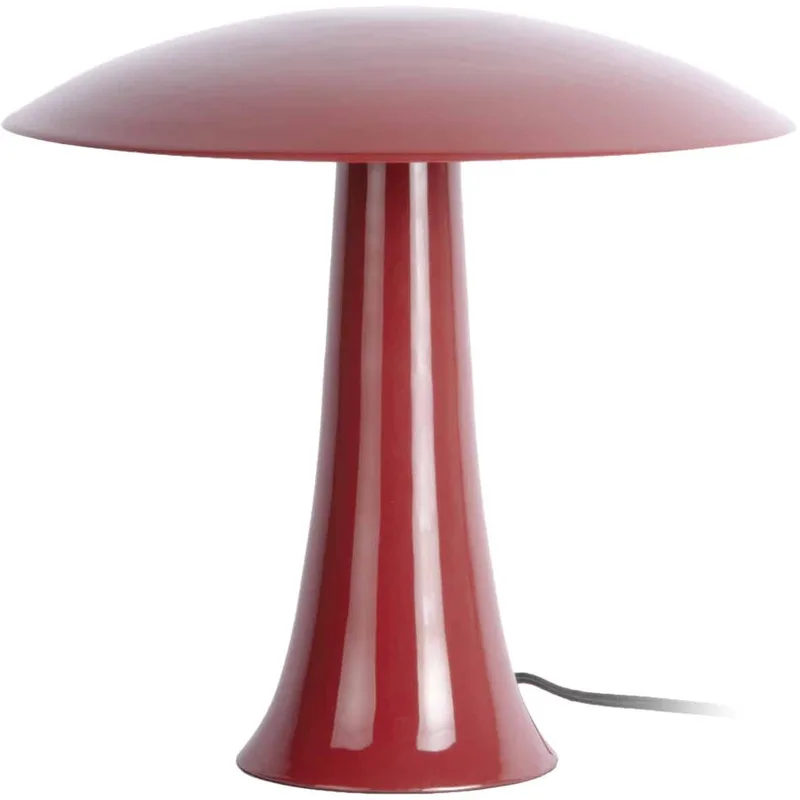 Tafellamp Cadiz Disc - Bordeauxrood - 31x31x30cm - Scandinavisch de Leitmotiv en Rouge – photo du produit