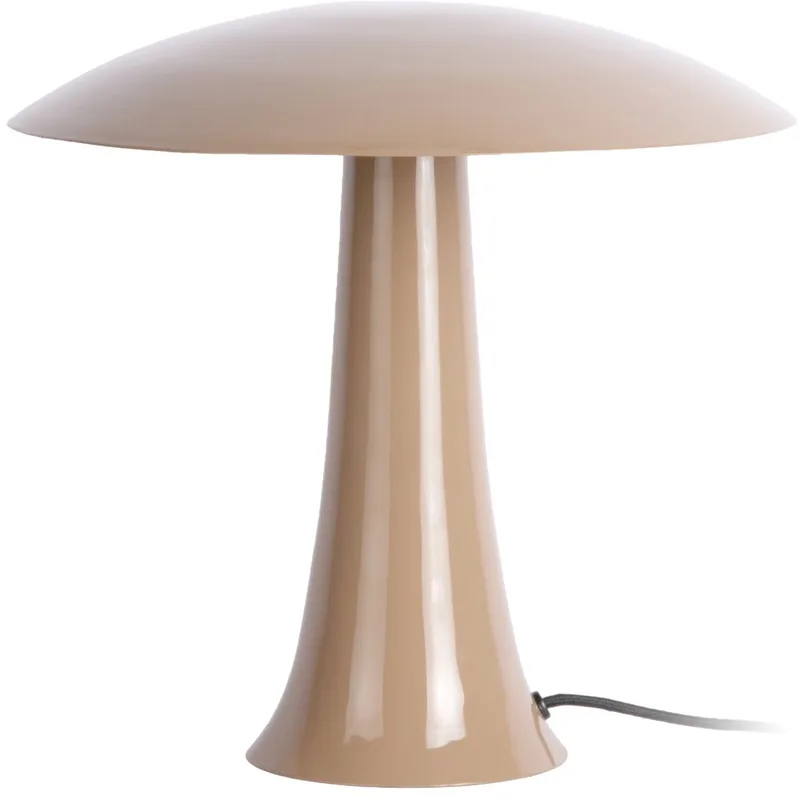 Tafellamp Cadiz Disc - Mokkabruin - 31x31x30cm - Scandinavisch de Leitmotiv en Marron – photo du produit