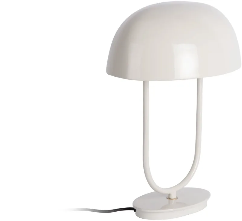 Tafellamp Cadiz Ovoid - Gebroken - 32x32x45cm - Scandinavisch de Leitmotiv en Blanc – photo du produit