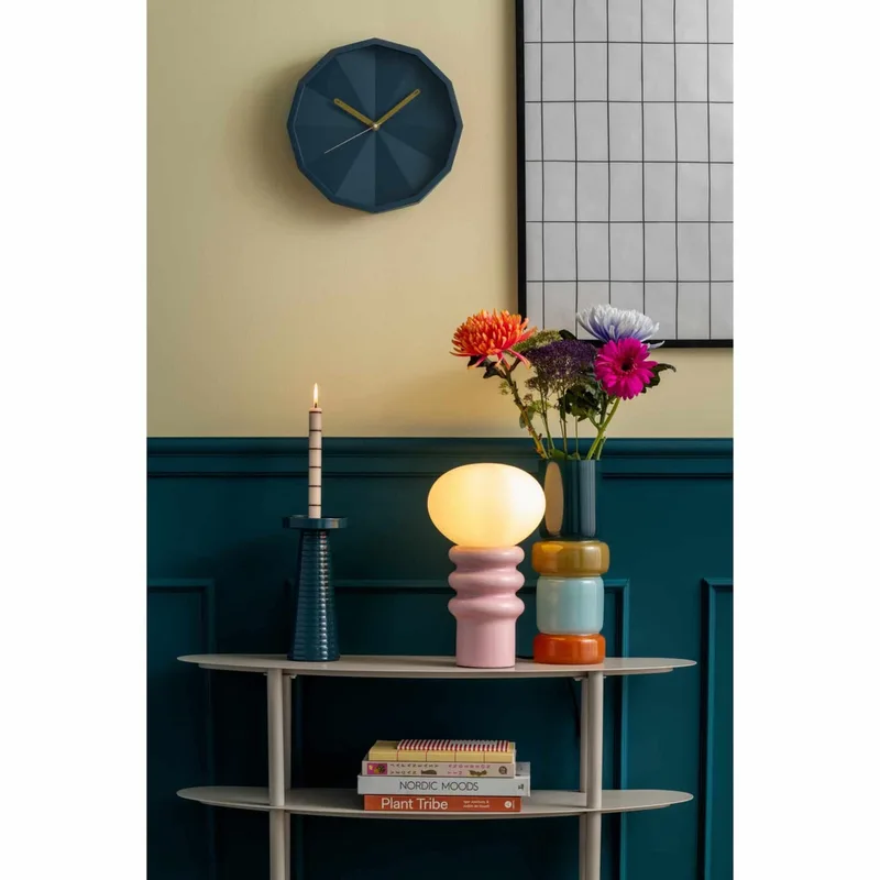 Tafellamp Catania Aro - Zachtroze - 20x20x33.5cm - Scandinavisch van Leitmotiv in Roze – productfoto