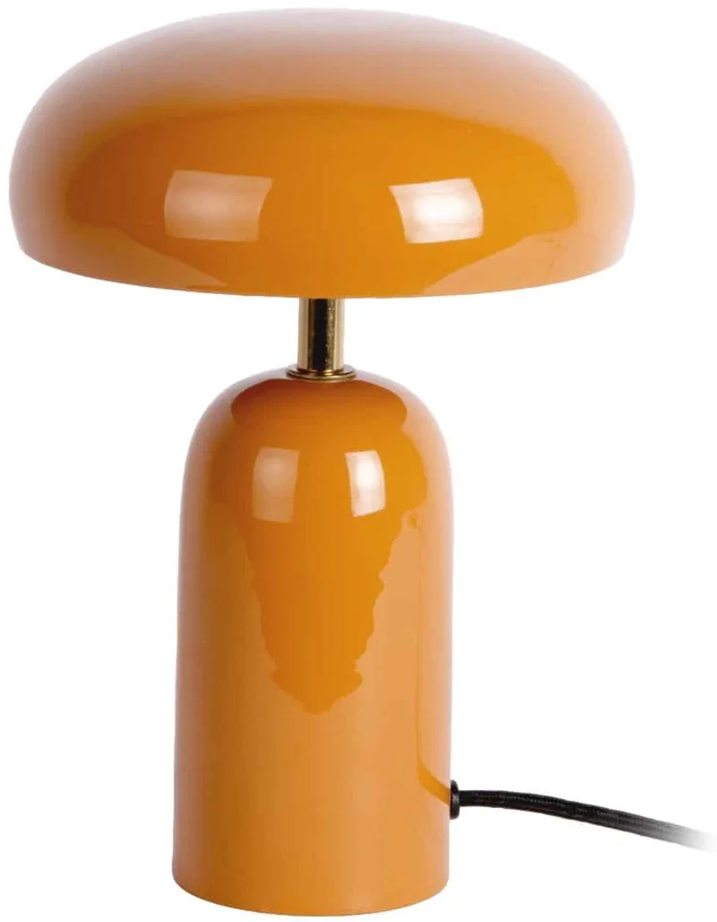 Tafellamp Catania Mushroom - 17.5x17.5x26cm - Scandinavisch de Leitmotiv en Orange – photo du produit