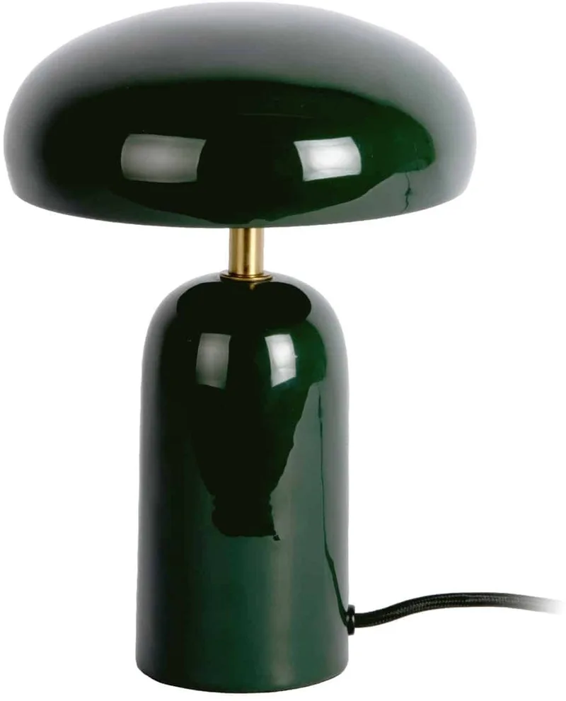 Tafellamp Catania Mushroom - Diepgroen - 17.5x17.5x26cm - Scandinavisch by Leitmotiv in Green – product photo