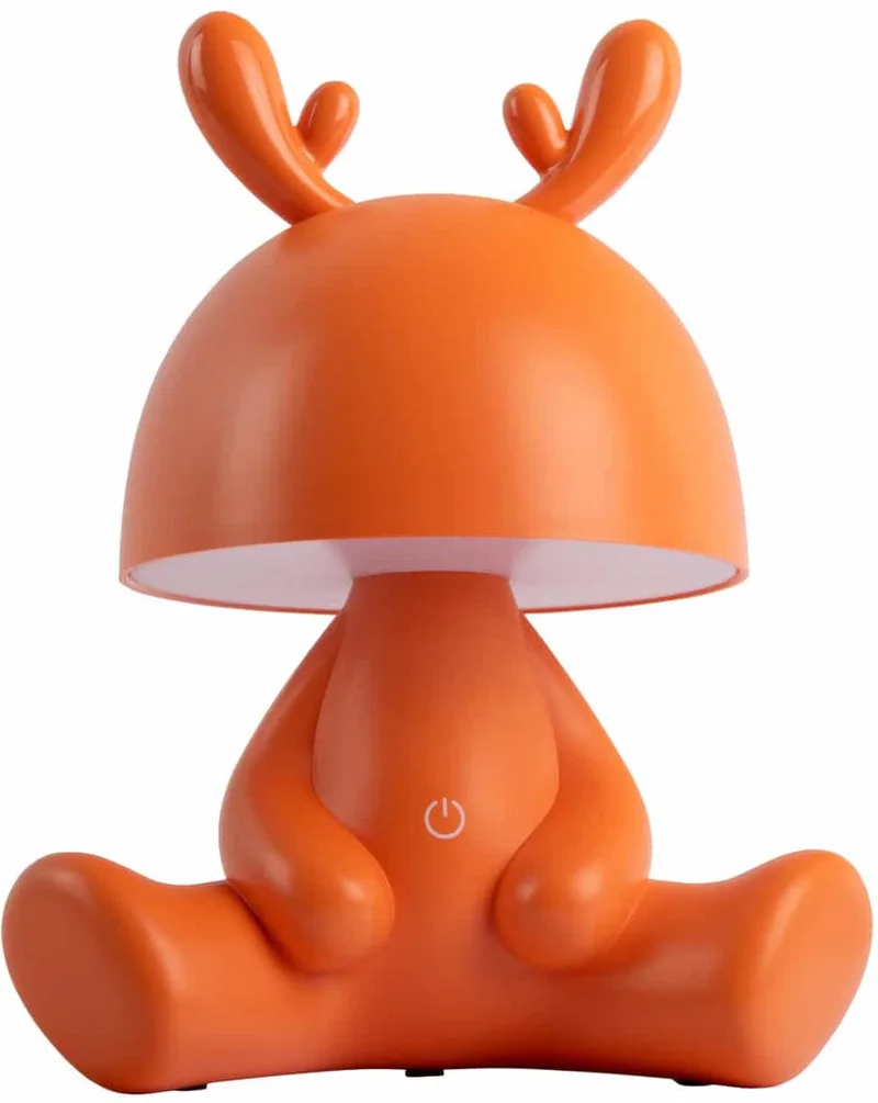 Tafellamp Deer - 22x17x27cm - Scandinavisch von Leitmotiv in Orange – Produktfoto
