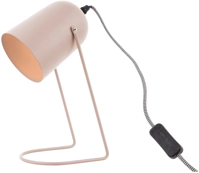 Tafellamp Enchant - Staal Mat soft pink - 30x18cm - Modern fra Leitmotiv i Lyserød – produktbillede
