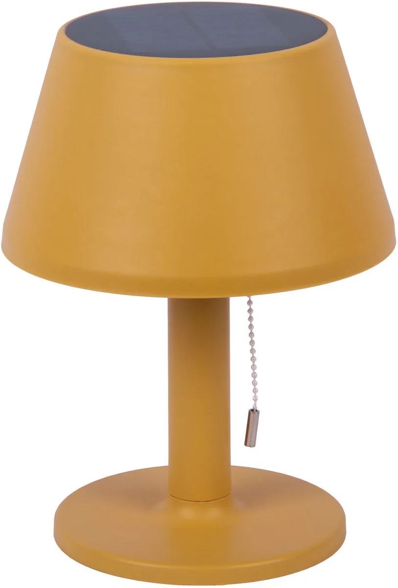 Tafellamp Esfera Solar - 20x20x26 cm by Leitmotiv in Yellow – product photo