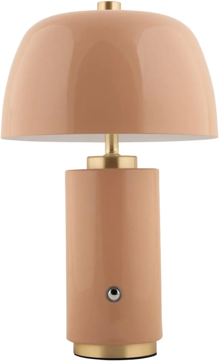 Tafellamp Freya LED - Ø18cm - Scandinavisch de Leitmotiv en Marron – photo du produit