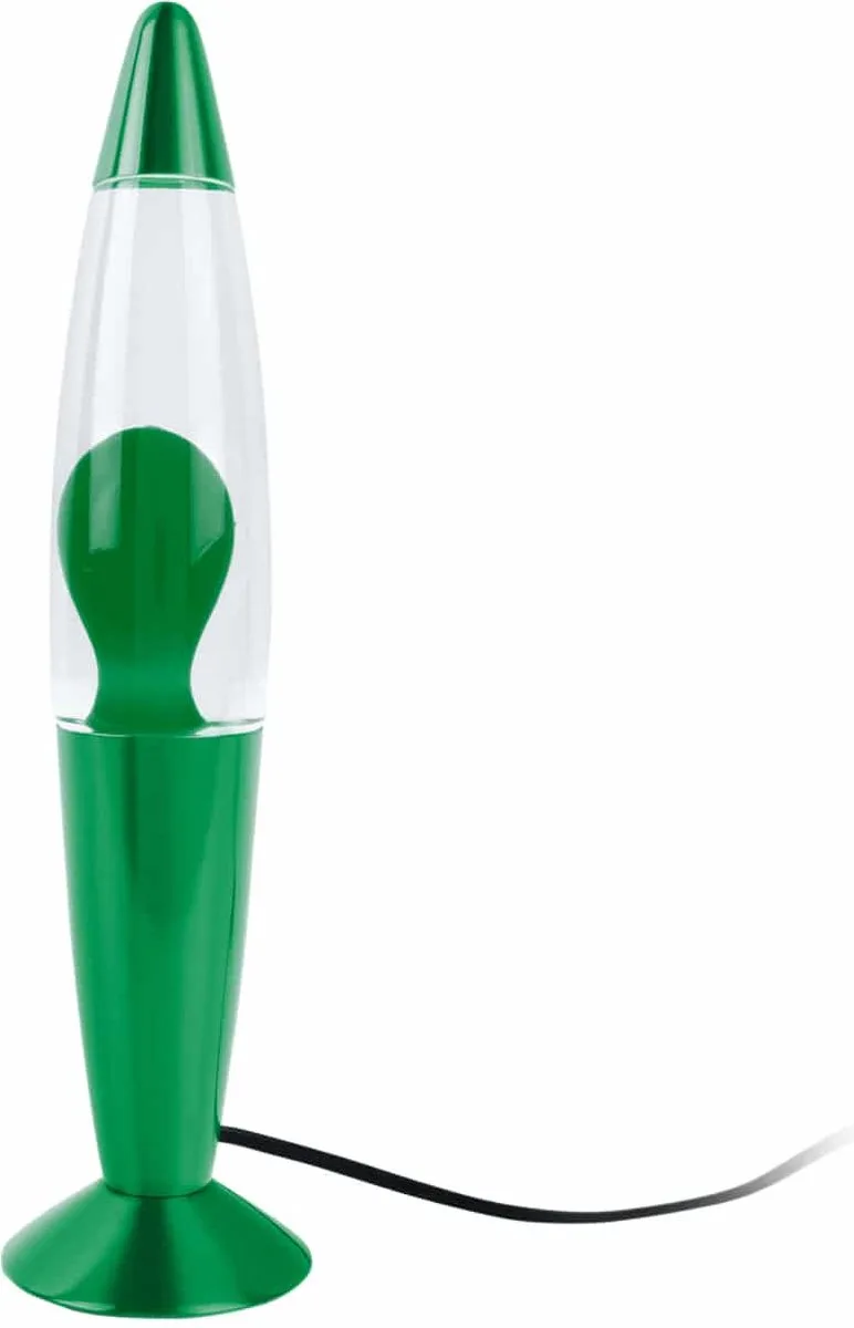 Tafellamp Funky Rocket Lava - Ø8.6x35.5cm - Scandinavisch by Leitmotiv in Green – product photo