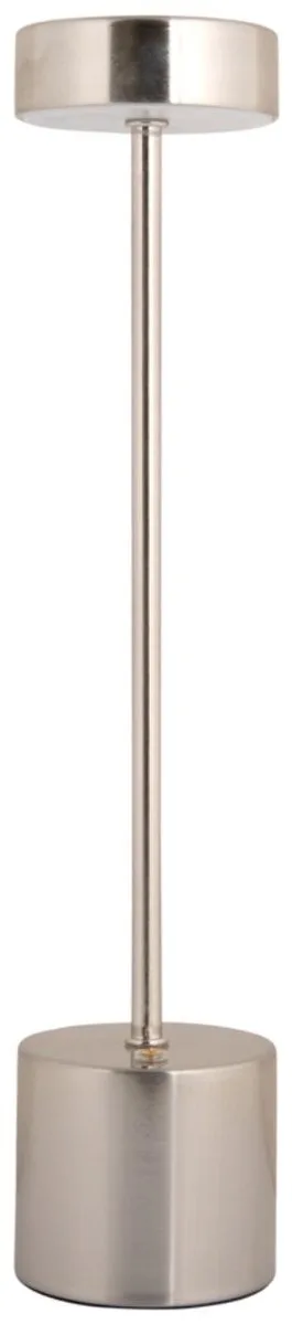 Tafellamp Ganar Led - 8x8x37.5cm - Modern van Leitmotiv in Zilver – productfoto