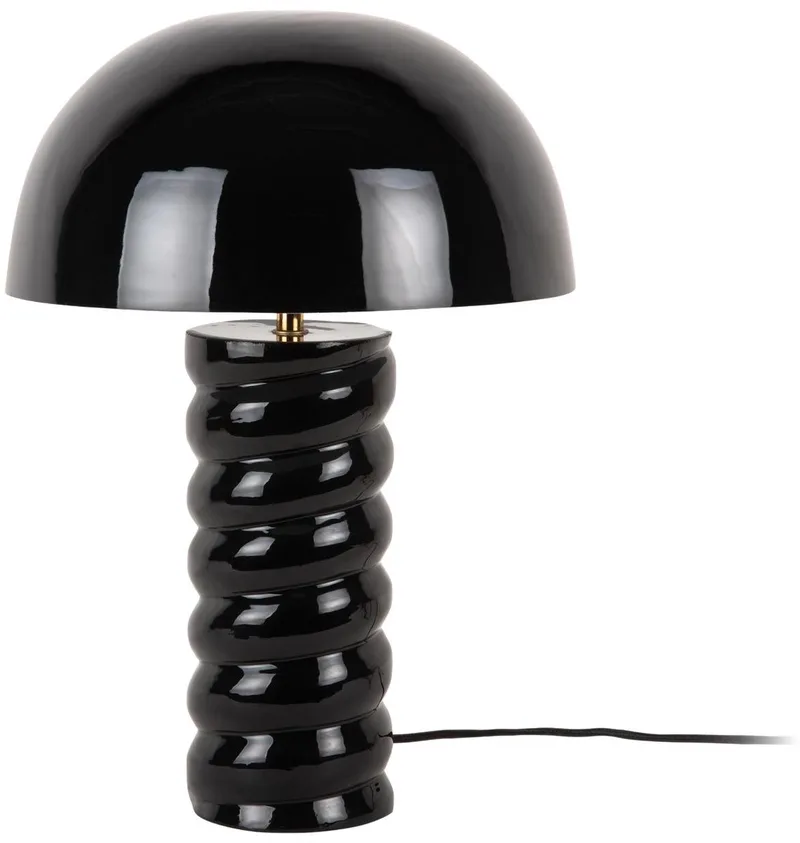 Tafellamp Gracio - Glanzend - Ø30cm - Scandinavisch von Leitmotiv in Schwarz – Produktfoto