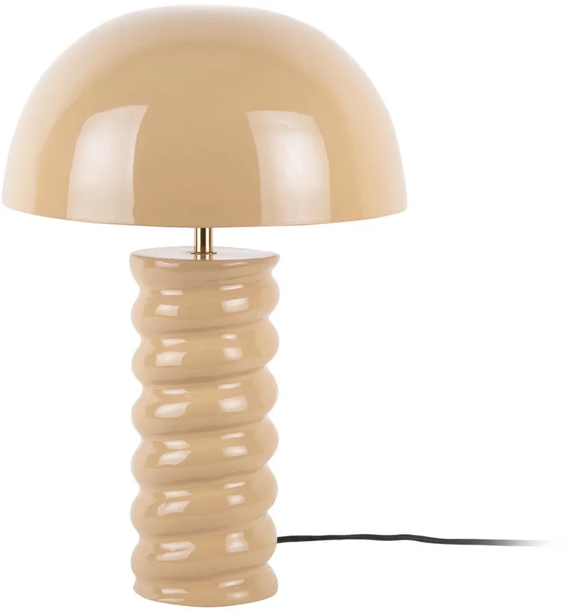 Tafellamp Gracio - Zachtbruin - Ø30cm - Scandinavisch de Leitmotiv en Marron – photo du produit
