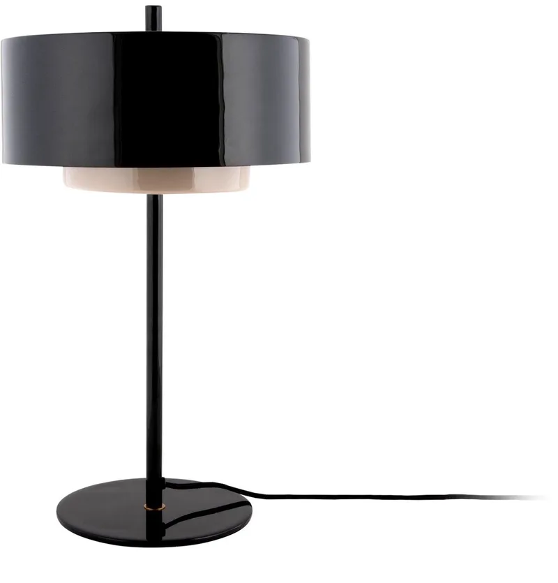 Tafellamp Grato Anillo - Warmgrijs - Ø29cm - Modern by Leitmotiv in Black – product photo