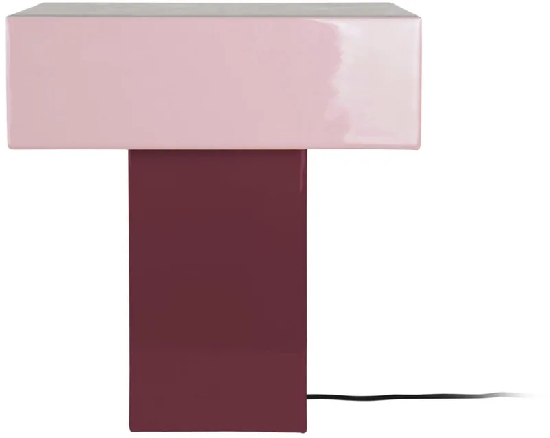 Tafellamp Grato Recto - 32x15x35cm - Modern by Leitmotiv in Purple – product photo