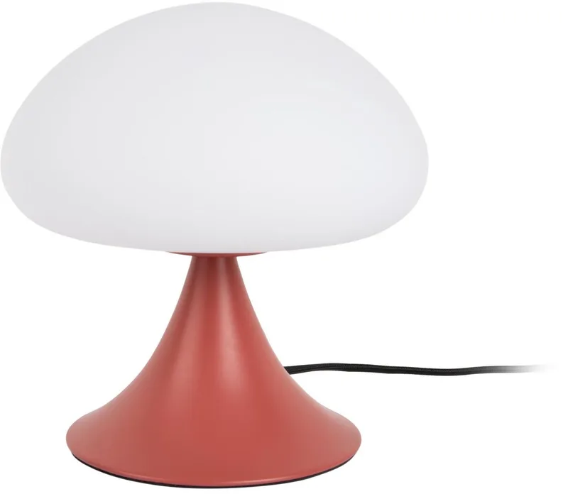 Tafellamp Hongo - Rode oker - Ø20cm - Scandinavisch de Leitmotiv en Rouge – photo du produit