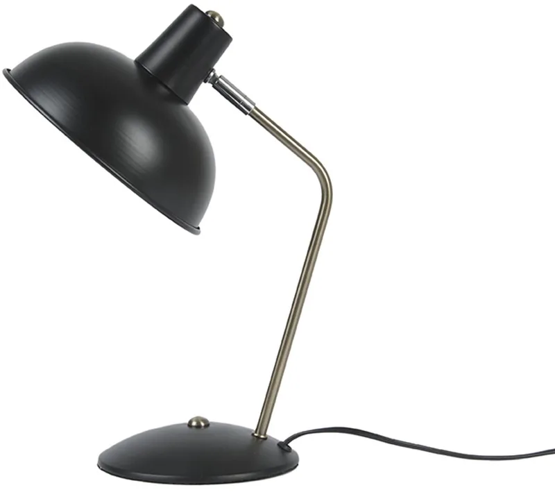 Tafellamp Hood - IJzer mat - 37,5x19,5cm - Scandinavisch by Leitmotiv in Black – product photo