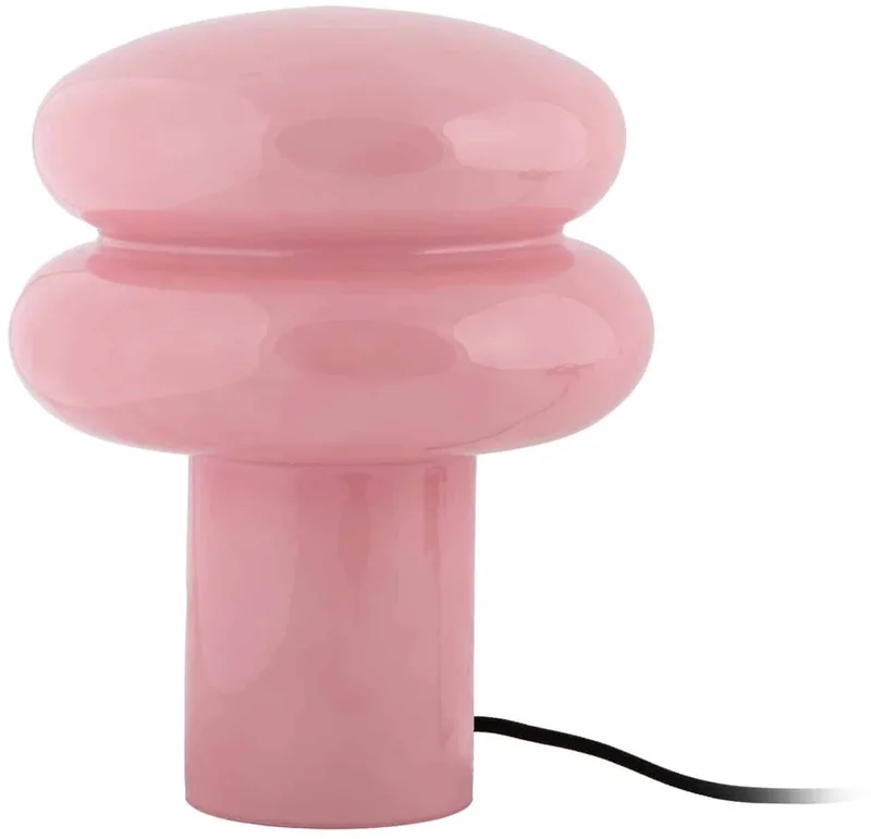 Tafellamp Incesante Double Ring - Ø20cm - Modern de Leitmotiv en Rose – photo du produit