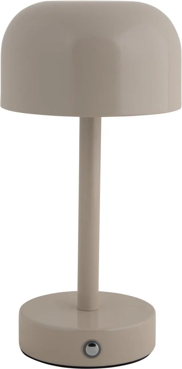 Tafellamp James LED - 12.5x12.5x24.5cm - Scandinavisch van Leitmotiv in Grijs – productfoto