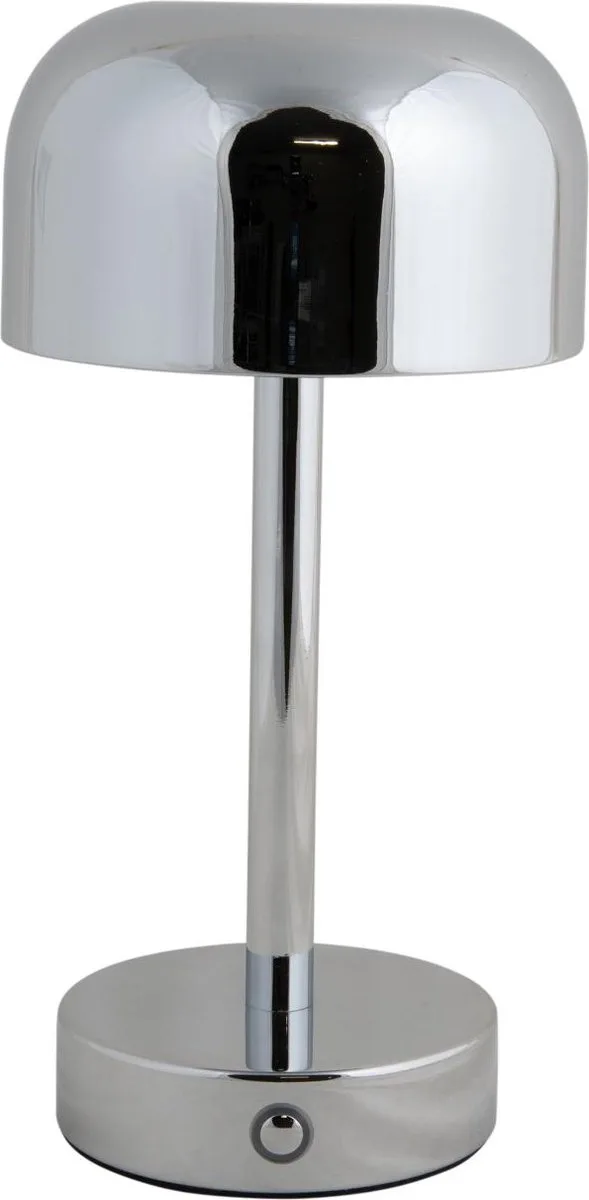 Tafellamp James LED - 12.5x12.5x24.5cm - Scandinavisch van Leitmotiv in Zilver – productfoto