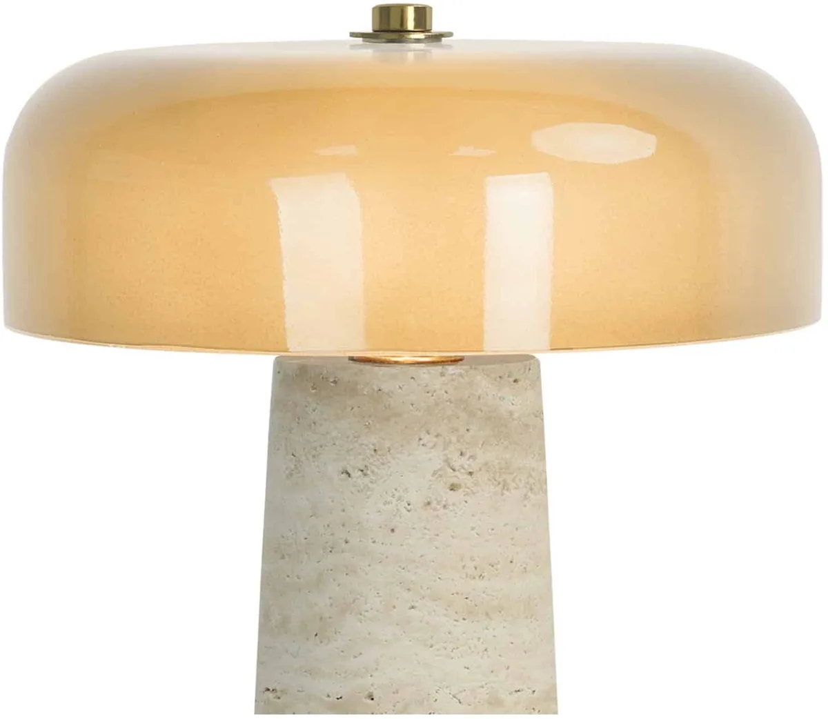 Tafellamp Lazio Cone - Crème - 18x18x28cm - Scandinavisch de Leitmotiv en Beige – photo du produit