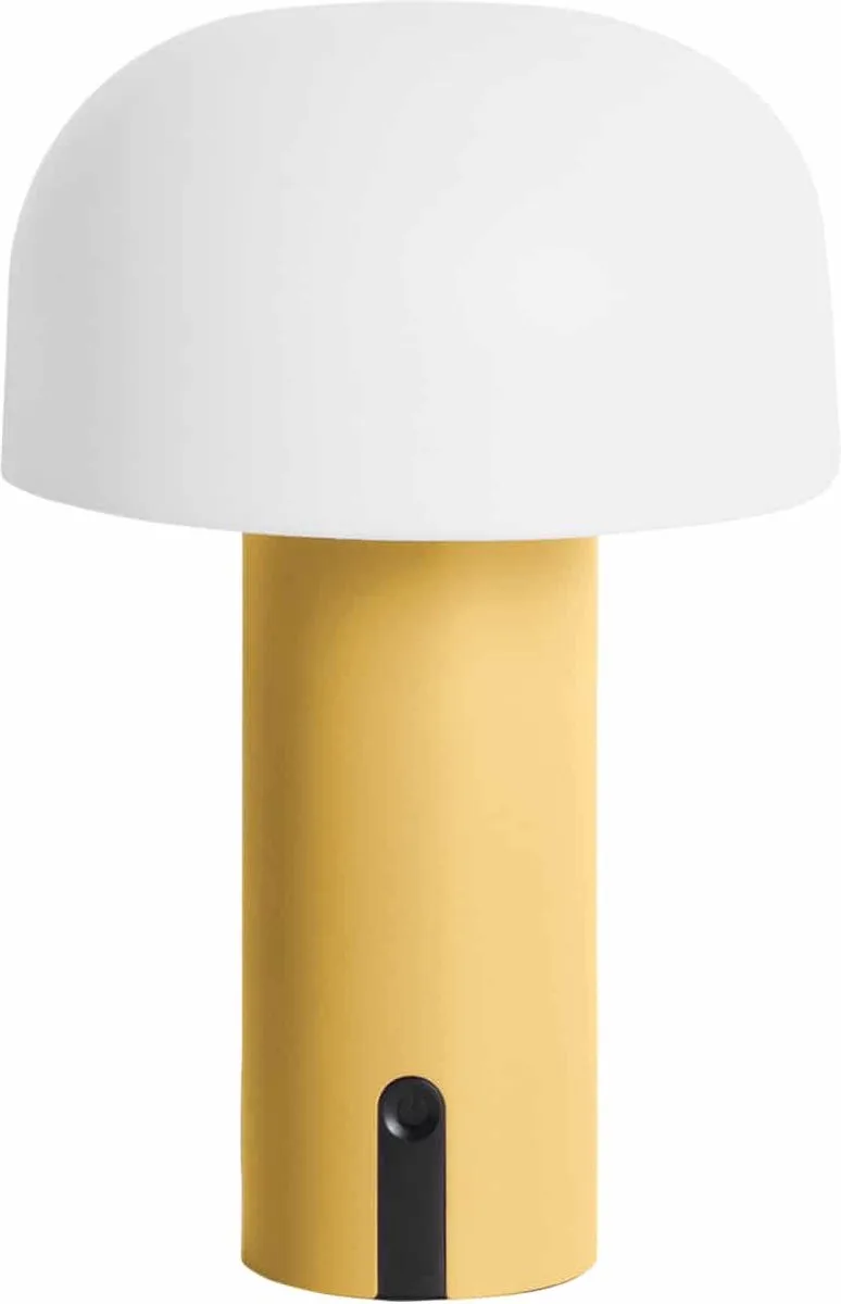 Tafellamp Luca Led - Ø15cm - Scandinavisch van Leitmotiv in Geel – productfoto