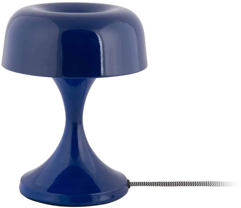 Tafellamp Moda Retro - Kobaltblauw - 15.5x15.5x20cm - Modern de Leitmotiv en Bleu – photo du produit