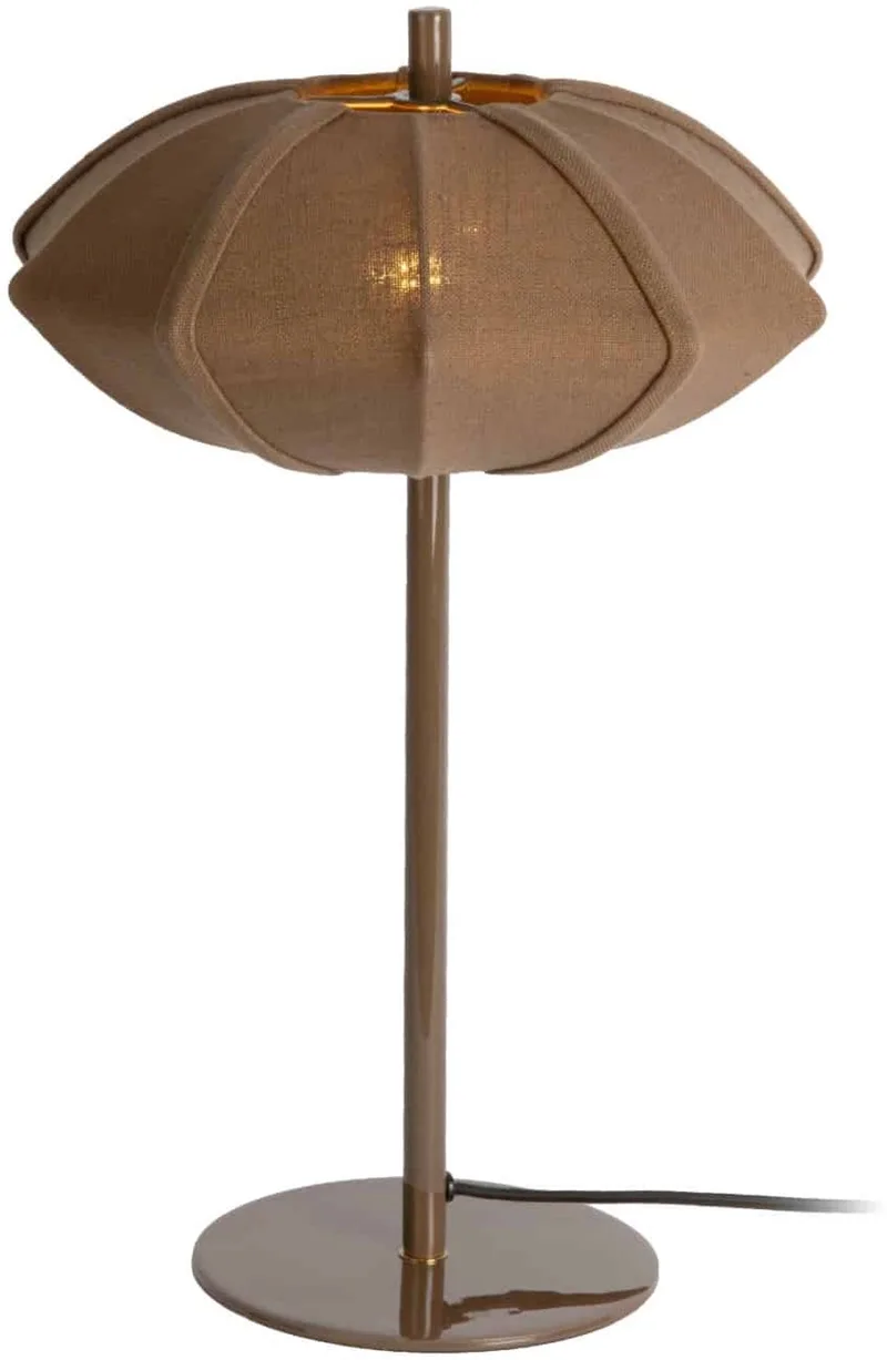 Tafellamp Paris Disc - 34x34x49cm - Scandinavisch von Leitmotiv in Braun – Produktfoto