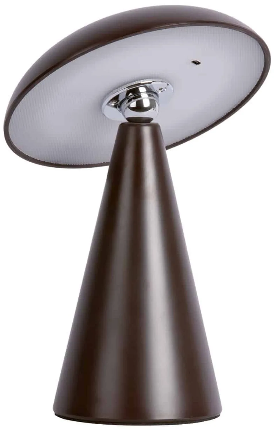 Tafellamp Phoebe - Donkerbruin - 15.5x15.5x21cm - Scandinavisch de Leitmotiv en Marron – photo du produit