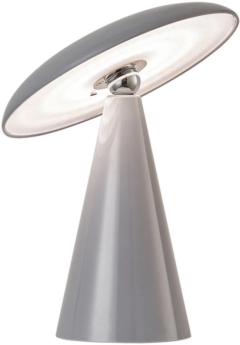 Tafellamp Phoebe Led - Lichtgrijs - Ø23cm - Scandinavisch de Leitmotiv en Gris – photo du produit