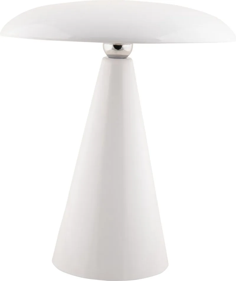 Tafellamp Phoebe LED - Ø23cm - Scandinavisch by Leitmotiv in White – product photo