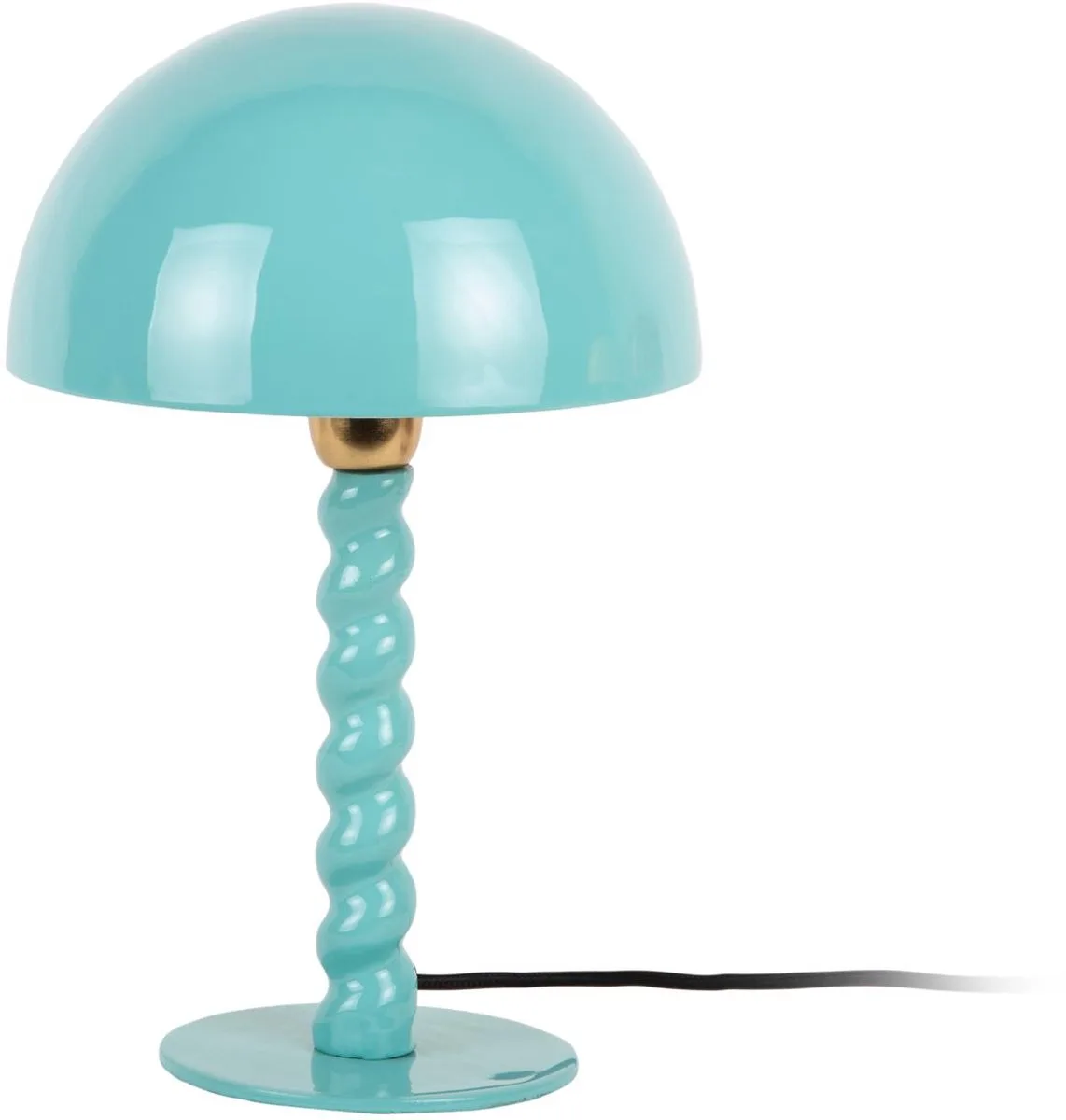 Tafellamp Prisa - Turquoise - Ø25cm - Scandinavisch by Leitmotiv in Blue – product photo