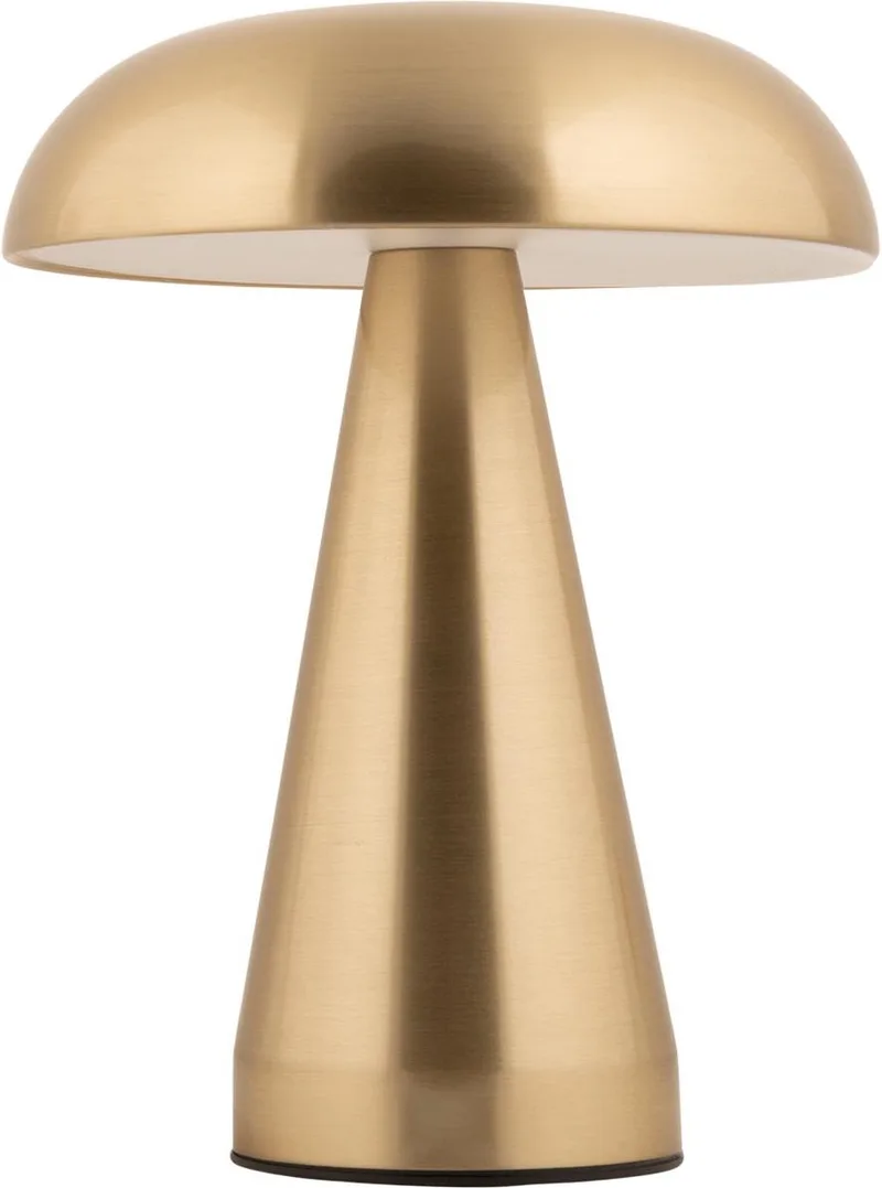 Tafellamp Rachel LED - 15.5x15.5x20.5cm - Scandinavisch von Leitmotiv in Gold – Produktfoto