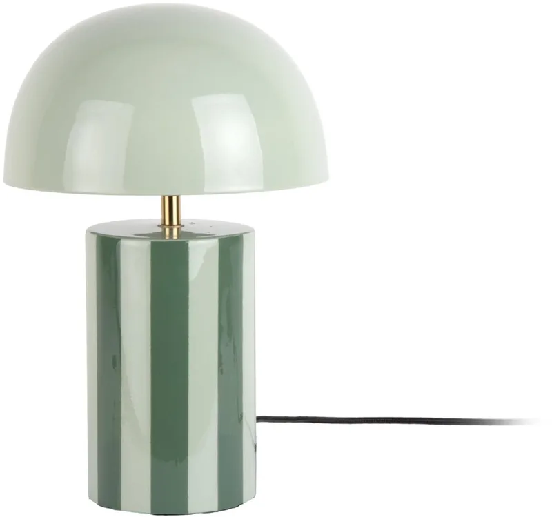 Tafellamp Rayado - 25x25x34cm - Modern de Leitmotiv en Vert – photo du produit