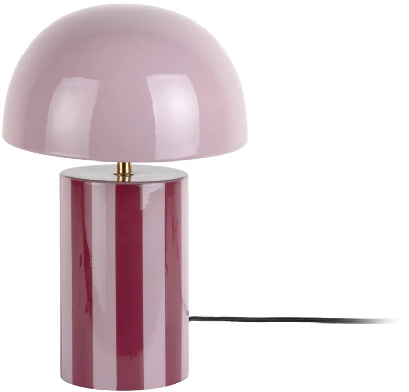 Tafellamp Rayado - 25x25x34cm - Modern de Leitmotiv en Violet – photo du produit