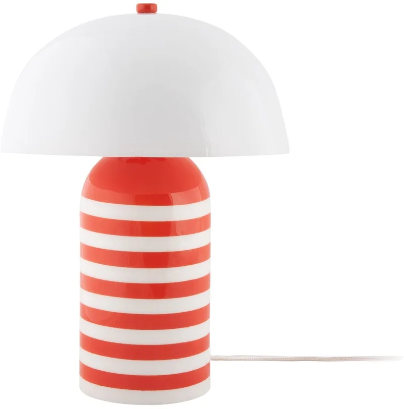 Tafellamp Rayado Retro - Helderoranje - 23x23x30cm - Modern de Leitmotiv en Orange – photo du produit