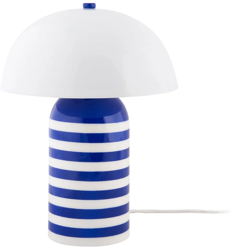 Tafellamp Rayado Retro - Kobaltblauw - 23x23x30cm - Modern van Leitmotiv in Blauw – productfoto
