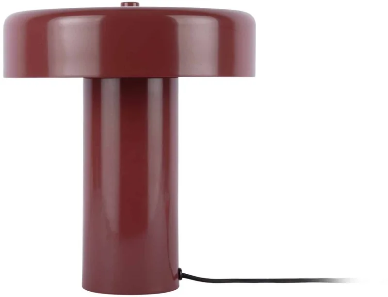 Tafellamp Riqueza Palo - Bordeaux - Ø24cm - Modern van Leitmotiv in Rood – productfoto