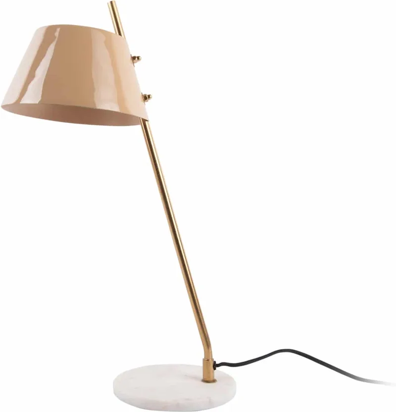 Tafellamp Savvy - 19x33x53cm - Scandinavisch de Leitmotiv en Marron – photo du produit