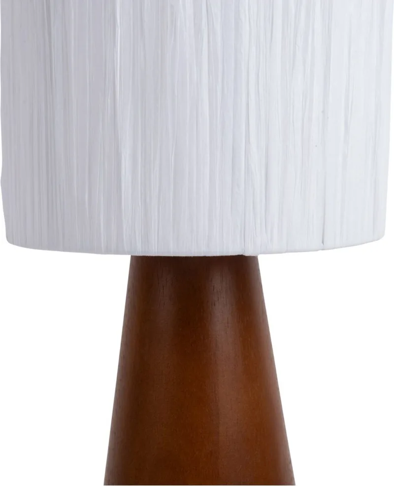 Tafellamp Sheer Cone - Ø15cm - Modern de Leitmotiv en Blanc – photo du produit